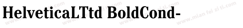 HelveticaLTtd BoldCond字体转换